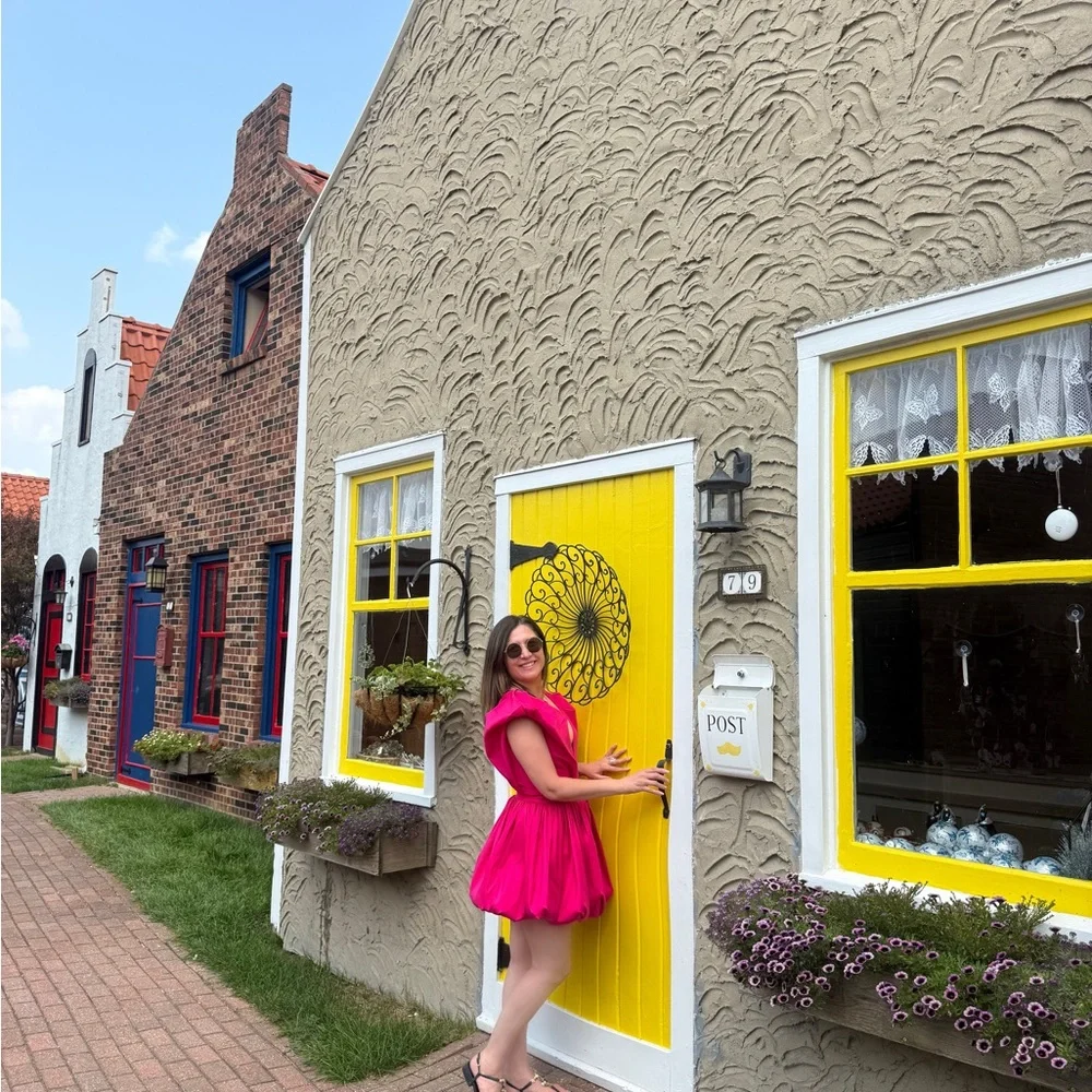 AKIRA Fuchsia Statement Dress - Picture 4 of 10